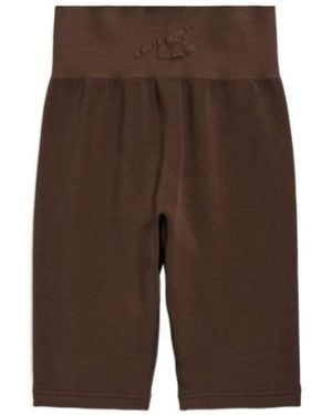 Balenciaga Techwear Seamless Cycling Shorts - Brown