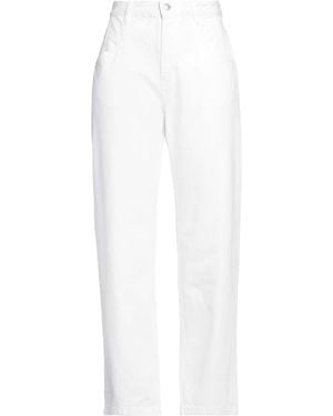 Isabel Marant Slim-Fit Straight-Leg Jeans - White