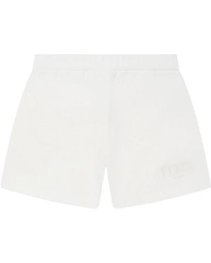 Fendi Elastic Waist Shorts - White
