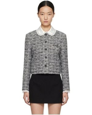 Marissa Chiara Lace Trim Jacket - Grey