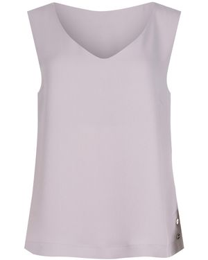 Herno Blouse Made Of Satin - Purple
