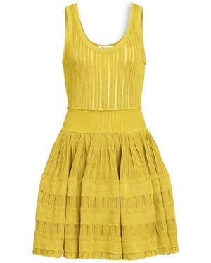 Alaïa Crinoline Mini Dress - Yellow