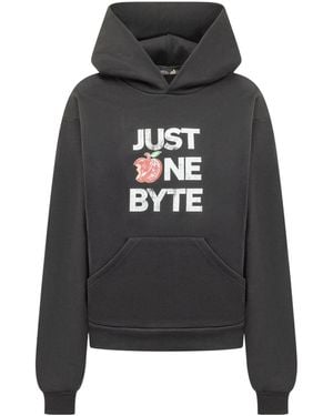 Coperni Printed Hooded Sweatshirt - Black