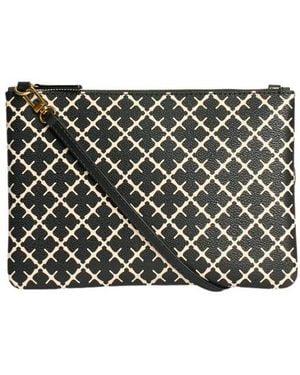 By Malene Birger Geometric Zip Wristlet Bag - Black