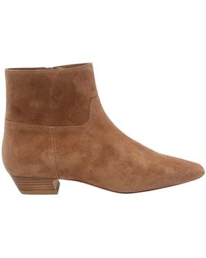 Stuart Weitzman Chunky Heeled Ankle Boots - Brown