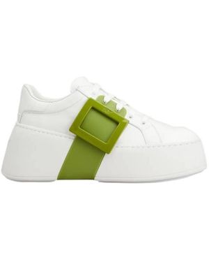 Roger Vivier Viv' Skate Trainers - Green