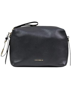 Coccinelle Zip-Top Shoulder Bag - Black