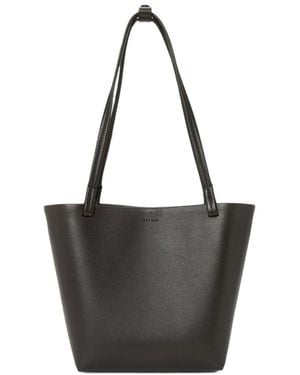 The Row Double-Handle Handbag - Black