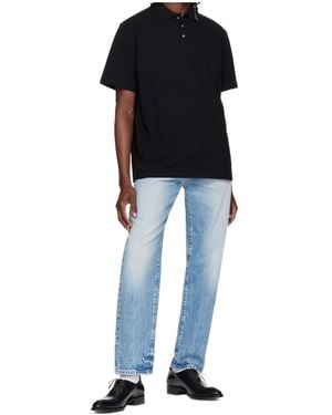 Versace Logo-Embroidered Polo Shirt - Blue