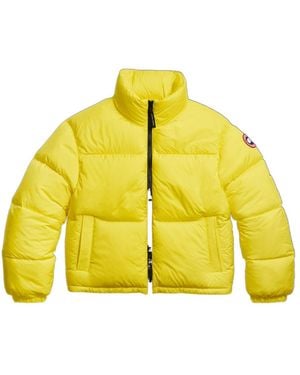 Canada Goose Padded Zip Down Jacket - Yellow