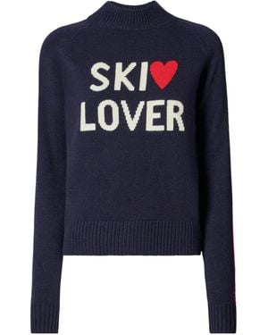 MC2 Saint Barth Ski Lover Jacquard Turtleneck - Blue
