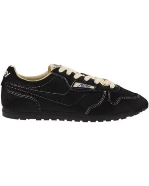 Autry Textured Low-Top Trainers - Black