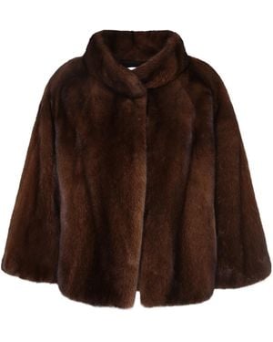 Yves Salomon Long-Sleeve Jacket - Brown