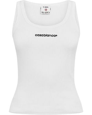 CASABLANCA Logo Vest - White