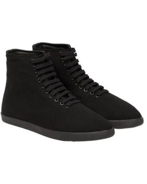 The Row Lace-Up High-Top Trainers - Black
