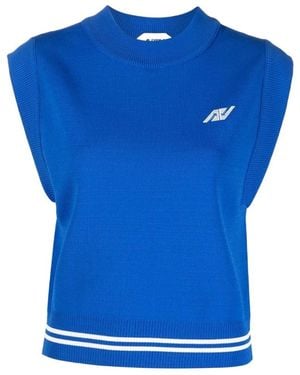Autry Boxy-Fit Vest - Blue