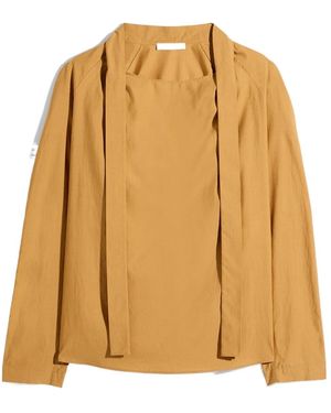 Lemaire Ascot Tie-Fastening Blouse - Multicolour