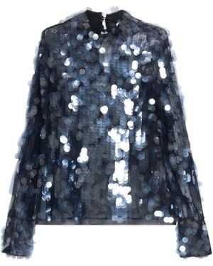 Marella Sequin Blouse - Blue