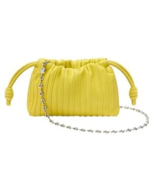 Loewe Mini Flamenco Pleats Purse - Yellow