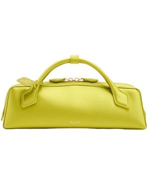 Alaïa Satin Clutch - Yellow
