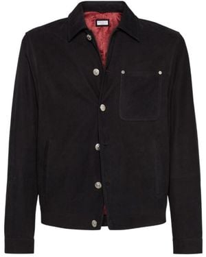 Brunello Cucinelli Outerwear Shirt-Style Jacket - Black