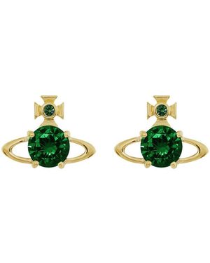Vivienne Westwood Reina Crystal-Embellished Orb Stud Earrings - Green