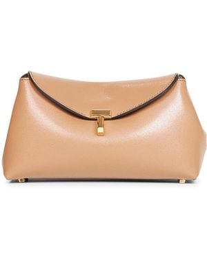 TOTEME Totême Mini T-Lock Clutch Bag - Natural