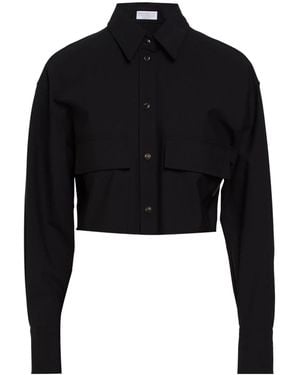Brunello Cucinelli Simple Cropped Blouse - Black