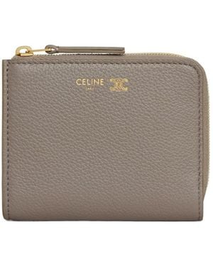 Celine Zipper Wallet - Gray