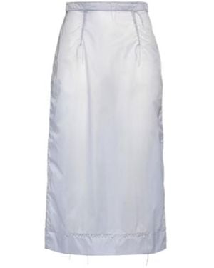 Maison Margiela Solid-Color Unlined Skirt - White
