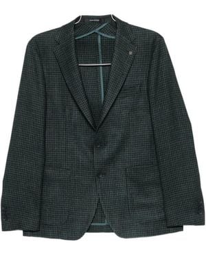 Tagliatore Long-Sleeved Suit Jacket - Green