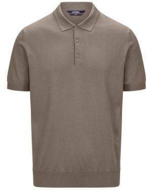 K-Way Pleyne Knitted Polo Shirt - Grey