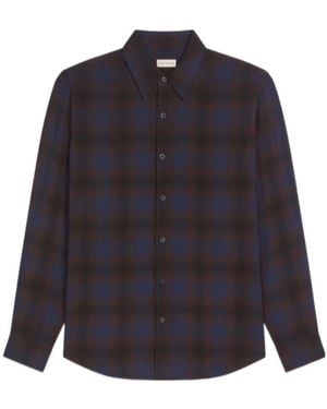 Dries Van Noten Classic Viscose Shirt - Blue