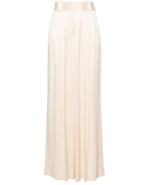 Blazé Milano High-Waisted Casual Trousers - White