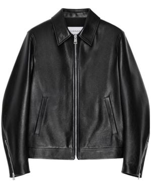 Givenchy Zip-Up Leather Biker Jacket - Black