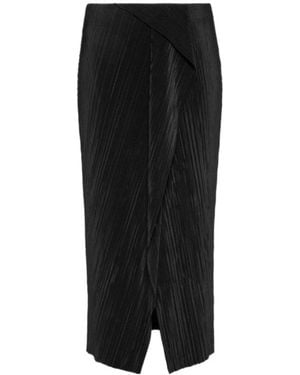 Calvin Klein Pleated Midi Skirt - Black