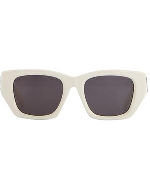 Palm Angels Eyewear Hinkley Square Frame Sunglasses - White