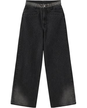 Marissa Chiara Wide Leg Jeans - Black