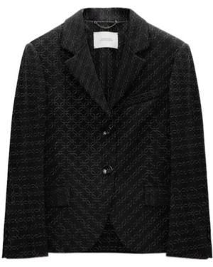 Dorothee Schumacher Embroidered Mini Blazer - Black