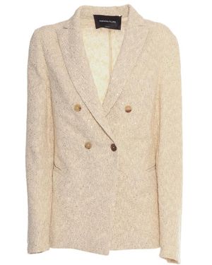 Fabiana Filippi Double-Breasted Blazer - Natural