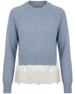 Ermanno Scervino Round Neck Sweater - Blue