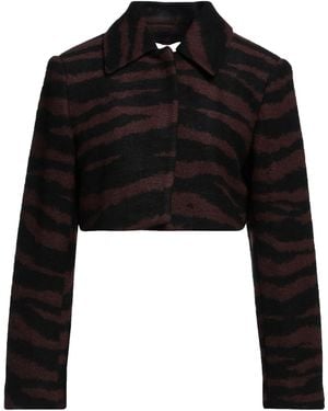 Ganni Cropped Casual Jacket - Black
