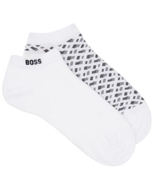 BOSS Two Pairs Short Socks - White