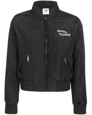 Opening Ceremony Logo-Patch Bomber Jacket - Black
