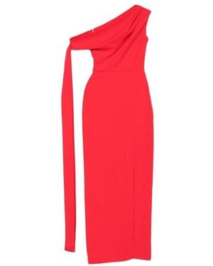 Solace London Irina Midi Dress - Red