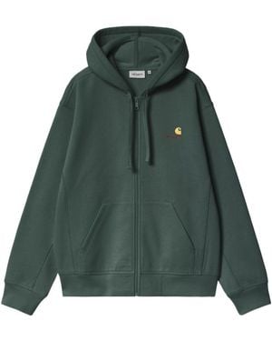 Carhartt Hooded American Script Jacket - Green