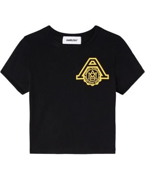 Ambush Scholarship Cropped T-Shirt - Black