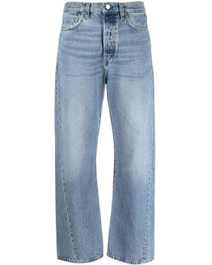 TOTEME Totême High-Waisted Straight-Leg Jeans - Blue