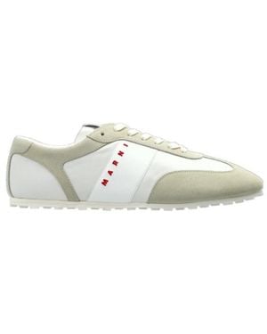Marni 'Softy Soccer' Lace-Up Sneakers - White