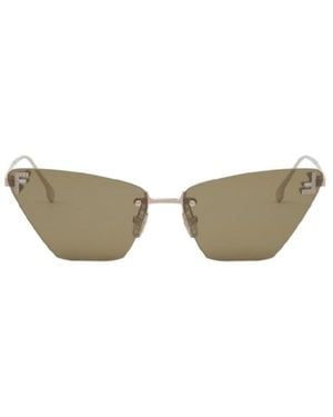 Fendi Eyewear Cat-Eye Frame Sunglasses - Multicolour